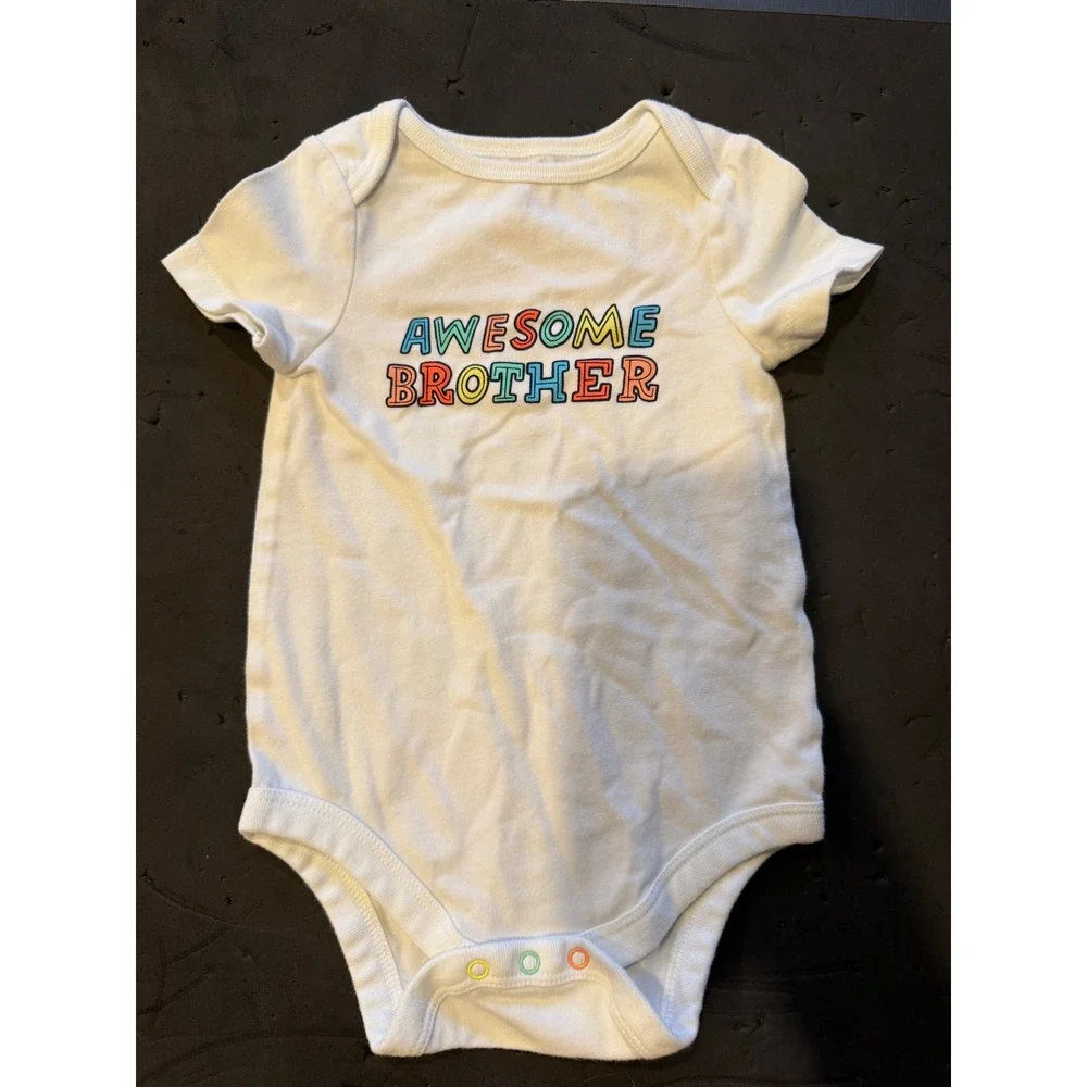 Baby Boy Bodysuit Lot 3pc 